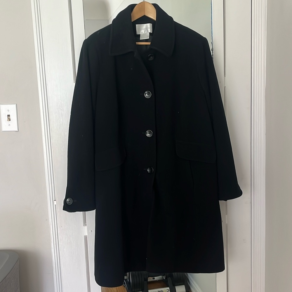 Fully lined, Wool Coat in Petite XL.
